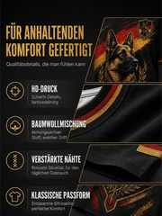 Herren-T-Shirt mit Deutscher-Schäferhund-Print