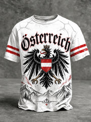Retro-Österreich-Kunstdruck-Lässiges T-Shirt