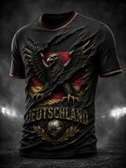 Herren-T-Shirt mit Deutschland-Adler-Motiv für Fußball