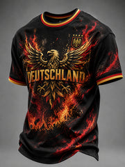 Herren-Fußball-T-Shirt aus Deutschland mit kurzen Ärmeln
