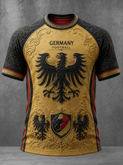 Retro-Fußballfan-Art-Print-Lässiges T-Shirt