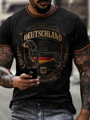 Herren-T-Shirt mit Dackelmotiv