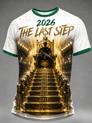 Herren-E-Sport-Feier-Print-T-Shirt mit kurzen Ärmeln