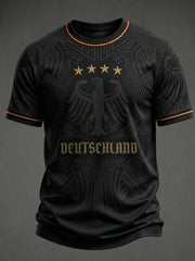 Herren-Fußball-T-Shirt mit Deutschland-Druck