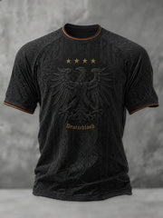 Herren-Fußball-T-Shirt mit Deutschland-Druck