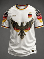 Herren-Fußball-T-Shirt mit Deutschland-Druck