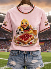 Damen-Fußball-T-Shirt mit kurzen Ärmeln aus Deutschland