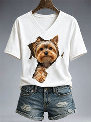 Schönes Yorkshire-Terrier-T-Shirt für Damen