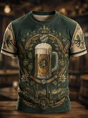 Herren-Vintage-Oktoberfest-Grafik-T-Shirt