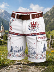 Männer österreich ische Natur landschaft Blumen druck Shorts