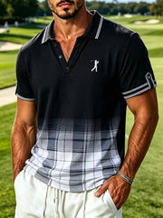 Herrenmode Business-Stil bedrucktes Poloshirt