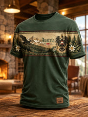 Männer österreich isches Natur landschafts element Kunstdruck T-Shirt
