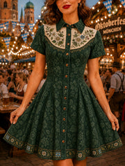 Damenkleid mit Deutschland-Oktoberfest-Bier-Print