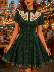 Damenkleid mit Deutschland-Oktoberfest-Bier-Print