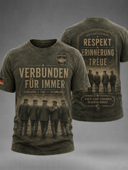 Bedrucktes Herren-T-Shirt im deutschen Stil