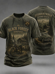 Bedrucktes Herren-T-Shirt im deutschen Stil