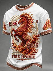 Herren-T-Shirt „Jahr des Feuerpferdes“