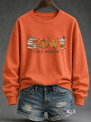 Damen gemütliches, Saison bedrucktes, lässiges Sweatshirt