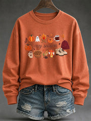 Kuscheliges, bedrucktes Freizeit-Sweatshirt für Damen