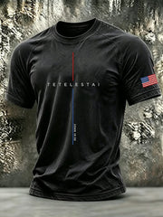 Herren-T-Shirt mit dem Aufdruck „Tetelestai“ nach Johannes 19,30