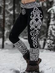 Retro Viking Nordic Art Print Casual Landmine