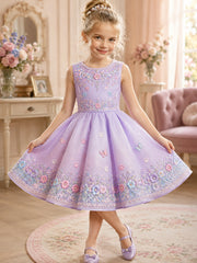 Tier druck kunst kleid für Mädchen
