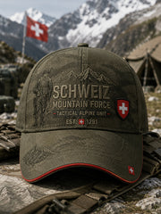 Herrenhut im Vintage-Stil mit militärinspiriertem Muster