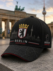 Mütze mit städtischem, denkmalstiftendem Grafikdruck