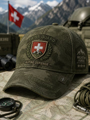 Herrenhut im Vintage-Stil mit militärinspiriertem Muster