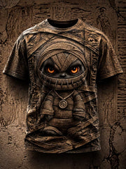 Retro-Dark-Punk-Kunstdruck-Lässiges T-Shirt