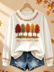 Frauen Herbst ist meine Lieblings farbe regelmäßige Sweatshirt