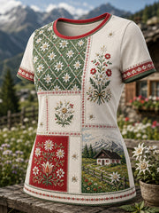 T-Shirt mit Kunstdruck zur österreichischen Frauenkultur