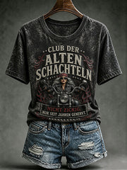Lässiges T-Shirt für Damen mit witzigem Slogan-Print