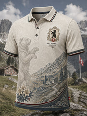Herren-Appenzell-Kanton, Schweiz Kultureller Gedenk-Artprint-Polo