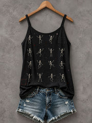 Damen-Gothic-Tanktop mit Totenkopf