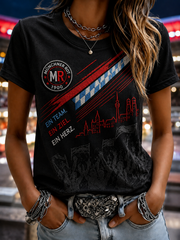 Bayern München Damen-T-Shirt mit kurzen Ärmeln