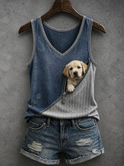 Damen Lovely Labrador Retriever Tank Top