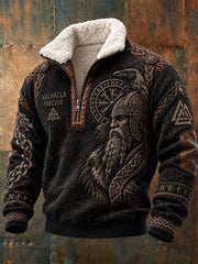 Herren-Sweatshirt mit Wikinger-Print