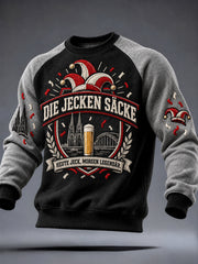 Herren-Kölsch-Party-Graphic-Kapuzenpullover mit Rundhalsausschnitt