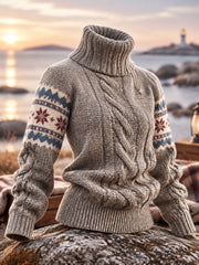 Klassisches Sweatshirt für Herren an der nordischen Küste
