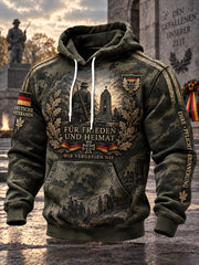 Herren-Kapuzenpullover mit Grafikmotiv zum Veteranengedenktag