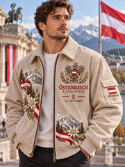 Herren-Jacke mit Gedenkdruck zum Nationalfeiertag