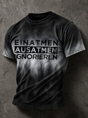 Lustiges Freizeit-T-Shirt für Herren mit deutschem Spruch-Print