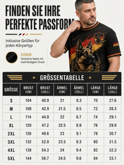 Herren-T-Shirt mit Deutscher-Schäferhund-Print