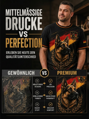 Herren-T-Shirt mit Deutscher-Schäferhund-Print