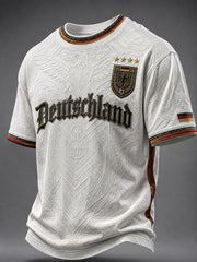 Herren-Deutschland-Fußballfan-T-Shirt mit Grafikdruck