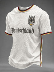 Herren-Fußball-T-Shirt mit Deutschland-Druck