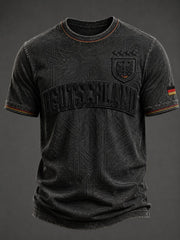 Herren-Fußball-T-Shirt mit Deutschland-Druck