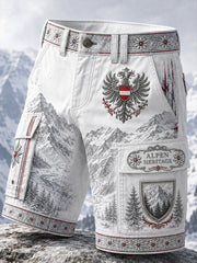 Retro-Österreich-Artprint Lässige Arbeitsshorts