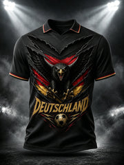 Herren-T-Shirt mit Deutschland-Adler-Motiv für Fußball